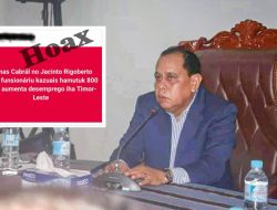 MAE Konsidera Informasaun Hapara Funsionáriu Kontratadu 800 Hoax