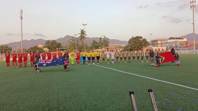 Jogu Amizade entre Forças Australianas no F-FDTL Hodi Hametin Amizade no Hanoin Memória Istórika.