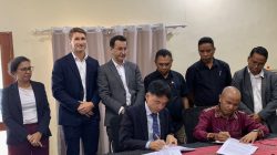 MOP no EDTL, E.P. Asina TASA ho IFC, Loke Dalan ba Projetu Enerjia Anin iha Timor-Leste.