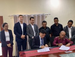 MOP no EDTL, E.P. Asina TASA ho IFC, Loke Dalan ba Projetu Enerjia Anin iha Timor-Leste.